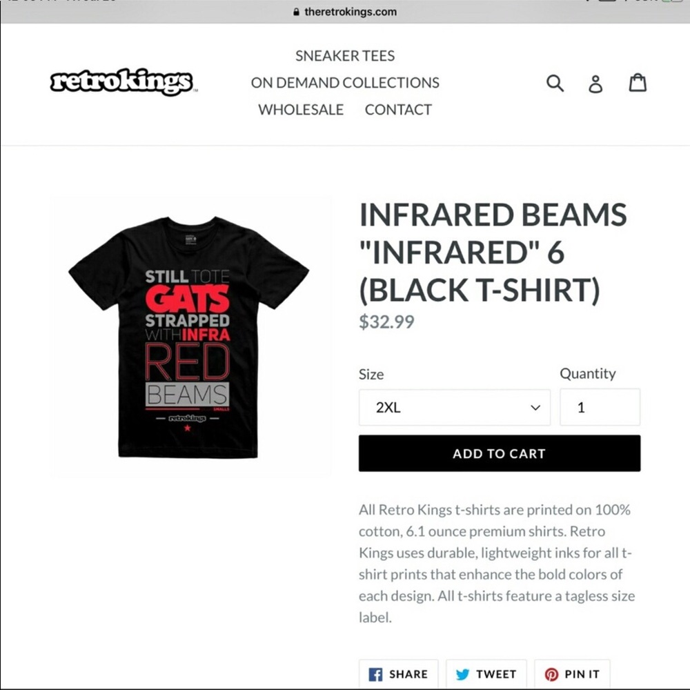 Retro Kings graphics t-shirt
